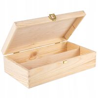 Creative Deco Pudełko z Drewna na 2 Wina Decoupage