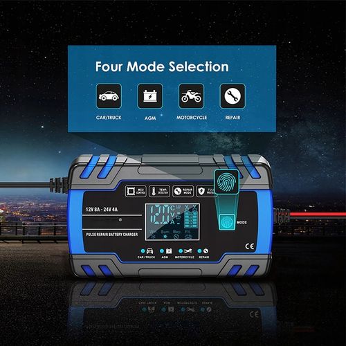 MOCNY INTELIGENTNY PROSTOWNIK ŁADOWARKA DO AKUMULATORA 12V 24V 8A In_Stock na Arena.pl