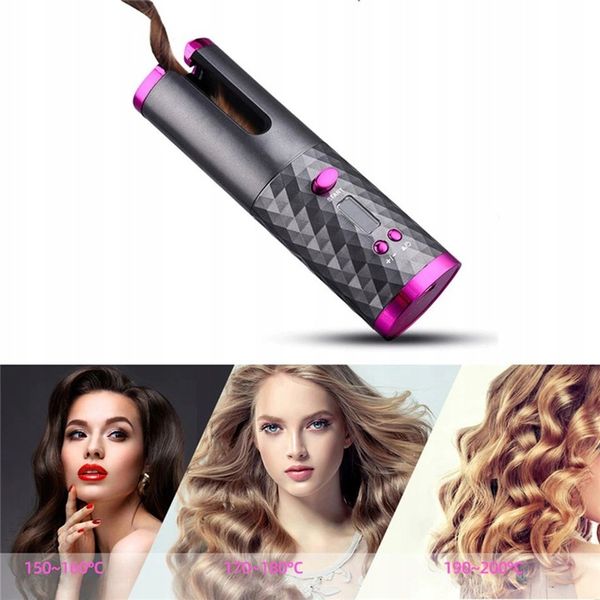 Lokówka automatyczna BEZPRZEWODOWA do włosów loków STYLIZACJI obrotowa LCD zdjęcie 8