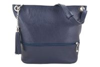Skórzana torebka worek Barberinis - Granatowy