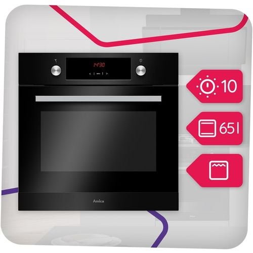 Piekarnik elektryczny do zabudowy Amica EB7541DB FINE 65L GRILL czarny na Arena.pl