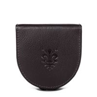 ALBATROSS portfel skórzany podkówka na bilon M018 c.brązowy