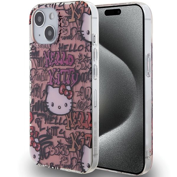 Etui Hello Kitty do iPhone 15, iPhone 14, iPhone 13, Różowy zdjęcie 1
