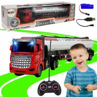 CIĘŻARÓWKA TIR SAMOCHÓD CYSTERNA ZDLANIE STEROWANY NA PILOTA BIAŁA