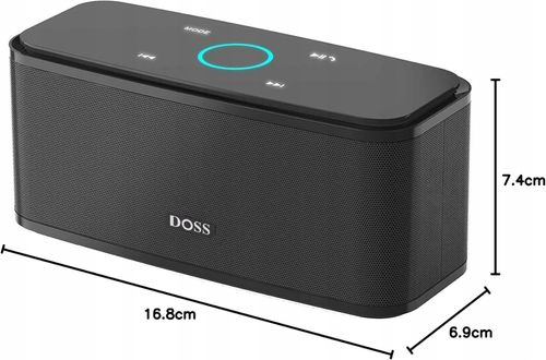 Głośnik przenośny Doss SOUNDBOX czarny Bluetooth dotykowy panel 12W HIT! na Arena.pl