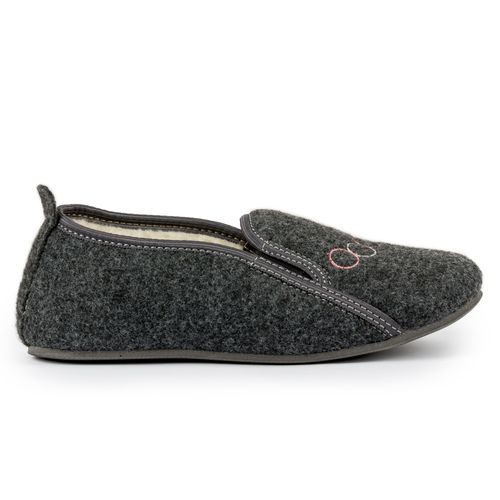 Bambosze damskie czarne filcowe ocieplane kółka 39 na Arena.pl