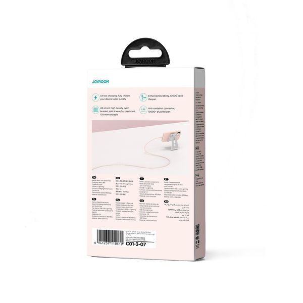 kabel przewód do iphone multi-color series usb-a - lightning 3a 1m zdjęcie 4