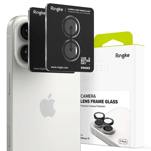 Osłona aparatu Ringke Camera Frame Protector 2-pack na iPhone 17 - czarna na Arena.pl