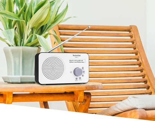 Radio przenośne sieciowo-bateryjne DAB+, FM TechniSat Viola 2 Biały na Arena.pl