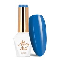 Lakier hybrydowy LED/UV Gel Polish MollyNails Blue Sky Nr 116 Dark Blue  8g
