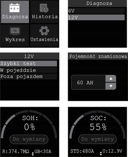 Profesjonalny Tester akumulatorów Vscan BT300 PL na Arena.pl