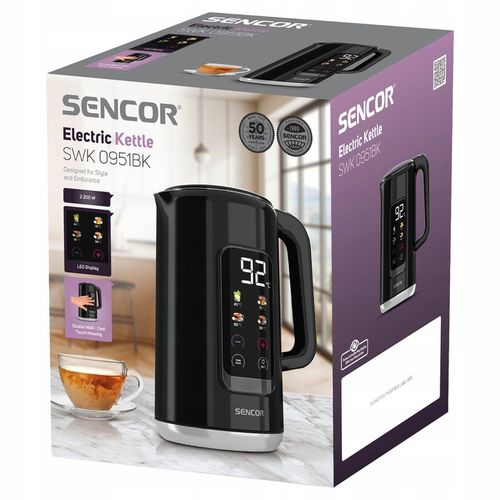 Czajnik elektryczny bezprzewodowy Sencor 2200W 1,7L LED ustawianie temp na Arena.pl