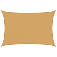 Żagiel przeciwsłoneczny, 160 g/m², piaskowy, 2,5x4 m, HDPE