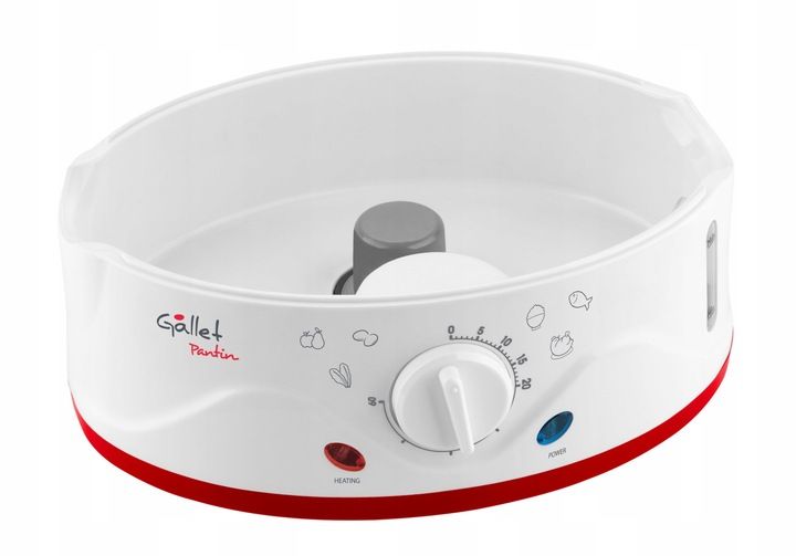 PAROWAR 3 POZIOMY 8,5L 900W JAJOWAR NA 8 JAJ MISKA NA RYŻ GALLET 962 zdjęcie 5