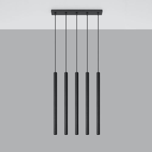 Lampa wisząca PASTELO 5 czarna na Arena.pl