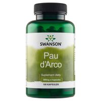 SWANSON Pau D'Arco 500mg 100 kapsułek Lapacho JELITA odporność OCZYSZCZANIE