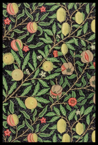 Plakat 40x60cm Fruit Pattern, William Morris Vintage do Salonu zdjęcie 2