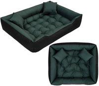 legowisko dla psa kojec ecco 100x75 cm wodoodporne zielone