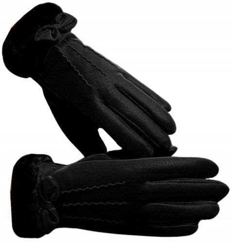 Rękawiczki Ciepłe Dotykowe Zimowe Ocieplane Misiu na Arena.pl