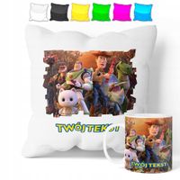 ZESTAW: KUBEK + POSZEWKA - TOY STORY - PREZENT WIELE WZORÓW + IMIĘ