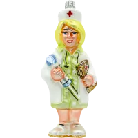 Bombka choinkowa szklana: Pielęgniarka w blond włosach