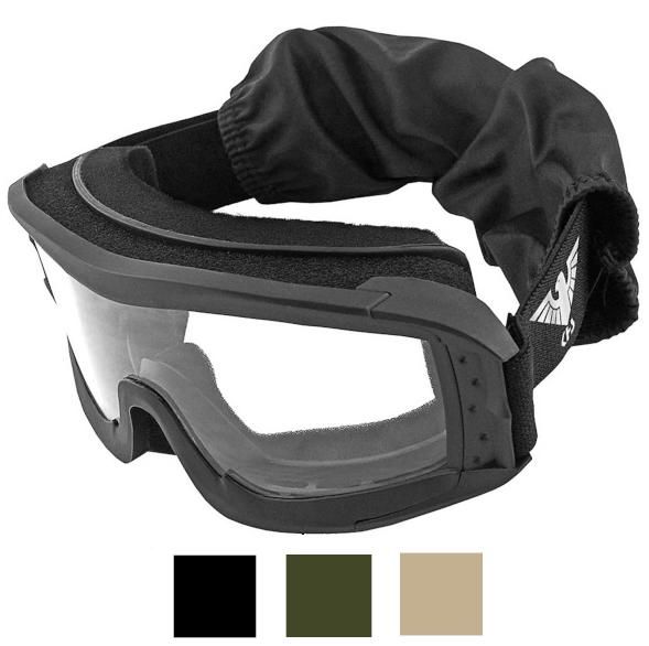 Gogle wojskowe KHS-130 czarny zdjęcie 2