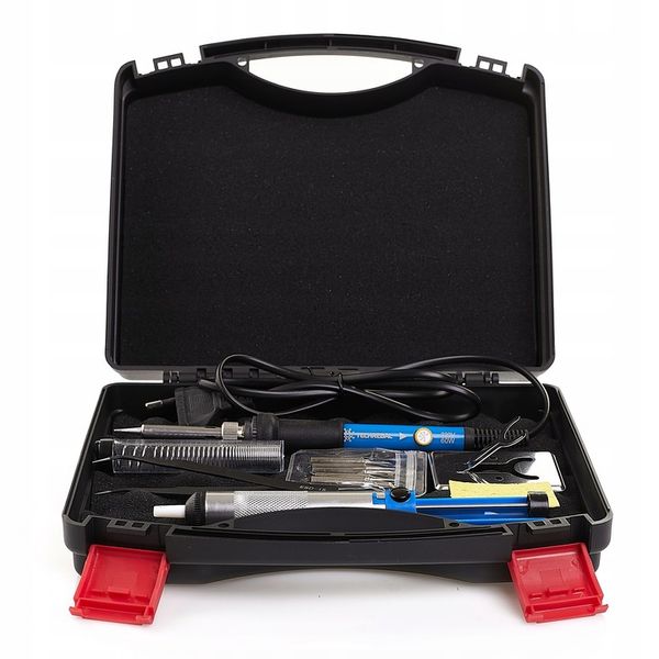 ZESTAW DO LUTOWANIA LUTOWNICA 60W AKCESORIA WALZIKA 11 ELEMENTÓW TECHREBAL zdjęcie 2