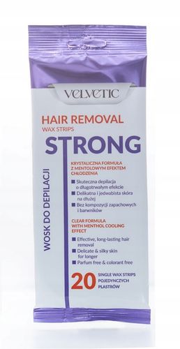 WOSK DO DEPILACJI DLA MĘŻCZYZN VELVETIC STRONG FOR MEN ZESTAW 100 SZTUK na Arena.pl