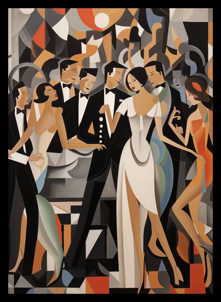 Plakat 25x35cm Bal w Art Deco zdjęcie 2