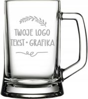 Kufel grawerowany reklama firmy ELEGANCKI komplet