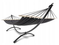 Hamak ogrodowy ze stelażem i drążkiem Rimini duży mocny stelaż di volio