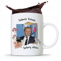 Kubek Donald Tusk Po Platforma Dobra Kawa Prezent Z Nadrukiem Ze Zdjęciem