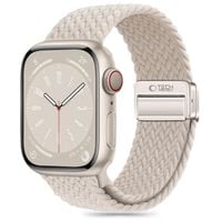 Pasek nylonowy Nylonmag na Apple Watch 4/5/6/7/8/9/SE 38/40/41 mm - beżowy