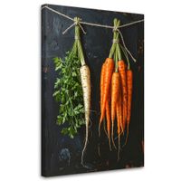 Obraz do kuchni restauracji baru jadalni, Marchewki 70x100