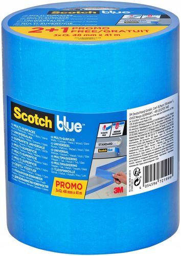 3 SZT SCOTCH BLUE TAŚMA MALARSKA UNIWERSALNA 48mm x 41m na Arena.pl