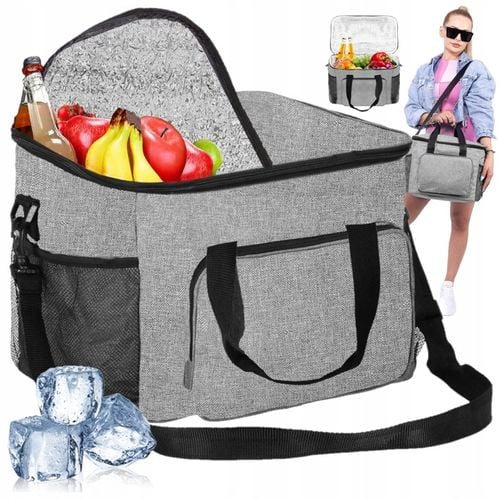 TORBA TERMICZNA śniadaniowa PLAŻOWA PIKNIKOWA lodówka NA JEDZENIE 28 litrów na Arena.pl