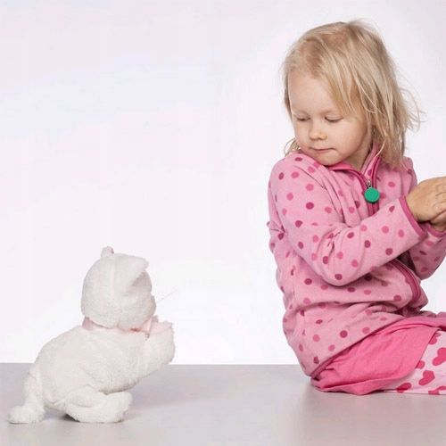 Interaktywny kotek reaguje na dźwięk i dotyk 6 funkcji miauczy siada śpiewa na Arena.pl