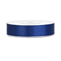 wstążka satynowa 12 mm x 25 m granatowa
