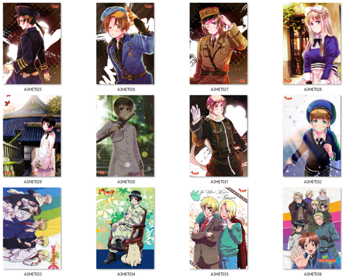 Plakat Axis Powers Hetalia DO WYBORU na Arena.pl