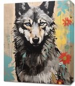 Obraz 50x60cm Przenikliwość Wilczej Natury
