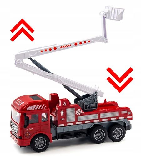 AUTO WÓZ STRAŻACKI STRAŻ POŻARNA STEROWANE NA PILOT Z DRABNINĄ DLA DZIECI na Arena.pl