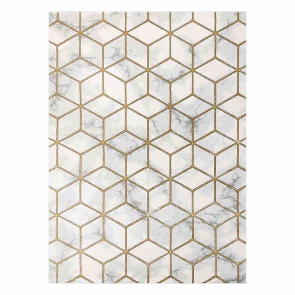RUG/LU/ESTEMA/CUBES/CREAM+GOLD/80x150 zdjęcie 1