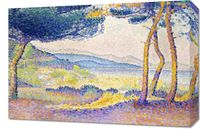 Obraz 60x40cm Pines Along the Shore, Henri-Edmond Cross do Salonu