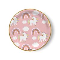 Talerzyki papierowe Magical Day Jednorożec 23cm 8szt