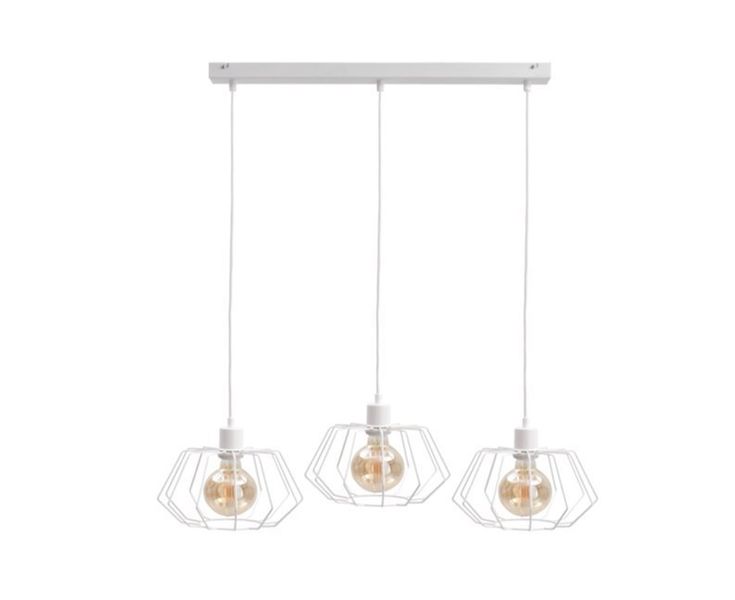 Lampa wisząca 3xE27 LUNA WHITE zdjęcie 1
