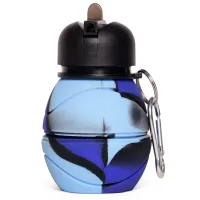 Bidon sportowy 500ml składany silikonowy butelka sportowa z dzióbkiem