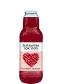 Żurawina sok 100% 750ml