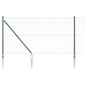 Ogrodzenie z słupkami Zielony 1.2 x 25 m Stal pokryta PCV