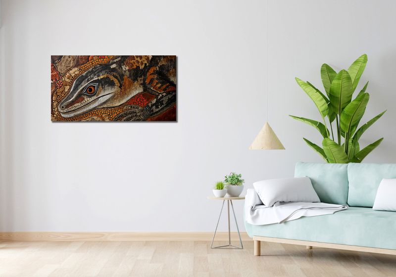 Obraz 100x50cm Oko Jaszczurki zdjęcie 2