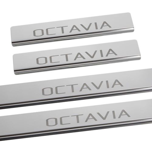 Listwa progowa SKODA OCTAVIA MK3 Stal nierdzewna 304 połysk 4szt na Arena.pl